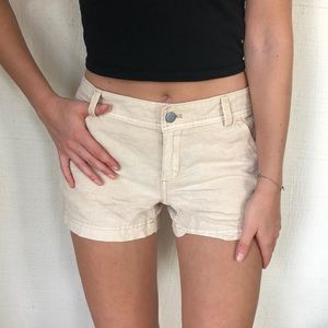 JCREW womens linen shorts beige/tan size 00